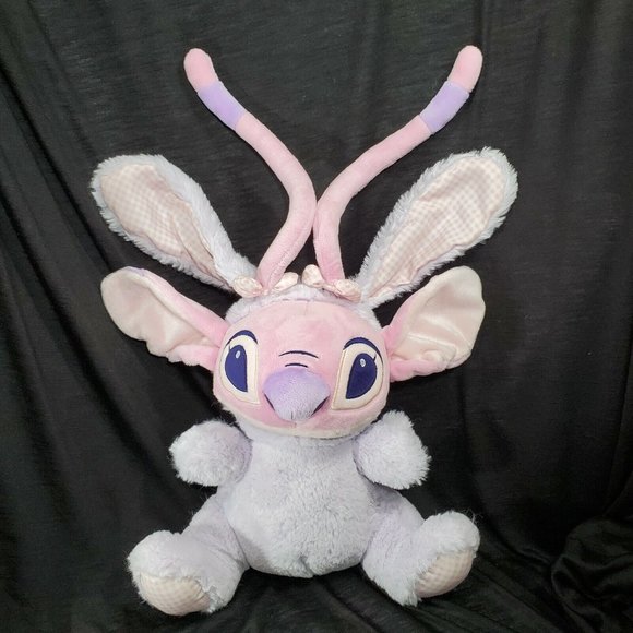 Disney Store Lilo & Stitch Easter Plush Angel Bunny Stuffed Animal Toy 12" - Picture 1 of 12